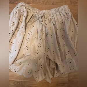 ASOS eyelet taupe/ shorts ,Sz US 6